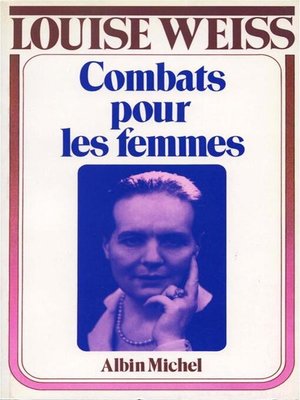 cover image of Combats pour les femmes, 1934-1939